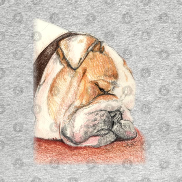 English bulldog Alfie by Pendientera